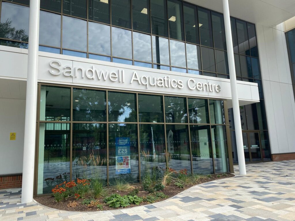 Thew new Sandwell Aquatics Centre